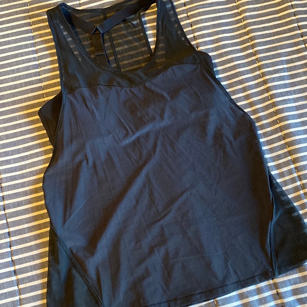 Lululemon Black Tank with Connected Bra